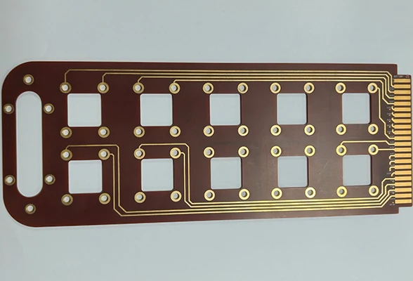 4-Layer Polyimide PCB with Heavy Selective Gold Plating (30&micro;&Prime;)