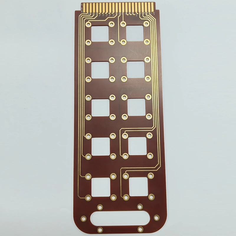 4-Layer Polyimide PCB with Heavy Selective Gold Plating (30&micro;&Prime;)