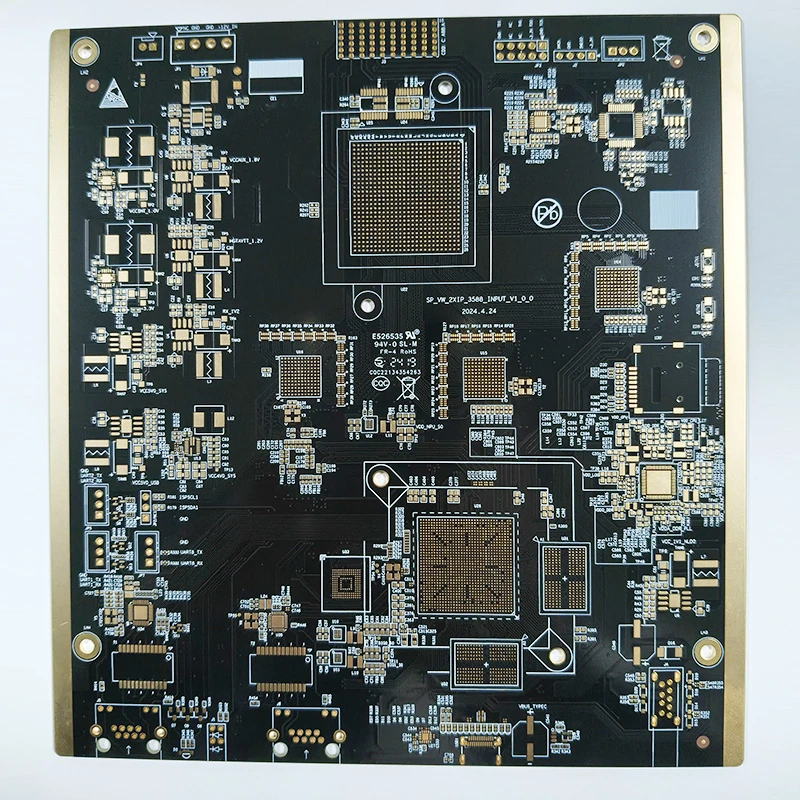 8-Layer Impedance-Controlled HDI PCB with Resin-Filled Vias